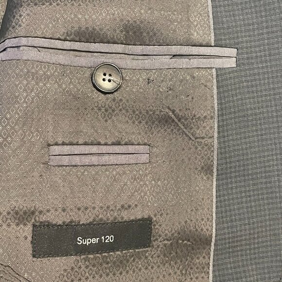 Hugo Boss 2-Piece Suit 40L (40R) Blue/Grey - Picture 5 of 13